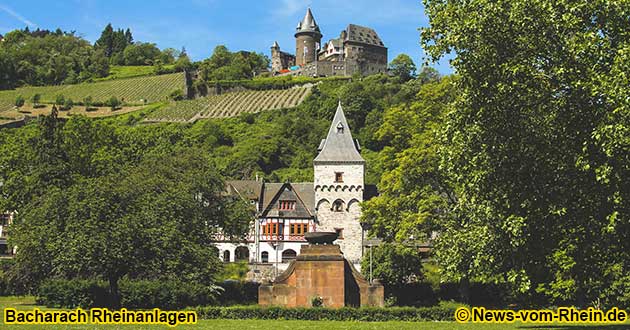 Bacharach with Stahleck castle